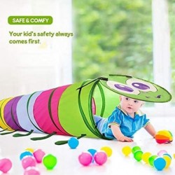 Toddlers Tunnel for Kids Pop Up Crawl Through Baby Tunnel Toy for Children & Dogs Indoor & Outdoor Play Gifts for Boys Girls ...