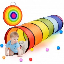 Kids Crawl Through Play Tunnel Pop Up Baby Tunnel for Toddlers Collapsible Colorful Crawl Tube for Children Indoor & Outdoor ...