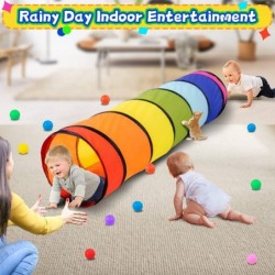 Kids Crawl Through Play Tunnel Pop Up Baby Tunnel for Toddlers Collapsible Colorful Crawl Tube for Children Indoor & Outdoor ...