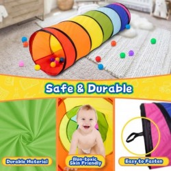 Kids Crawl Through Play Tunnel Pop Up Baby Tunnel for Toddlers Collapsible Colorful Crawl Tube for Children Indoor & Outdoor ...