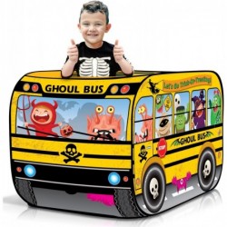 Ghoul School Bus Pop Up Tent Halloween Tent for Kids with a Carry Bag Pop Up Play Tent for Hours of Fun Great for Indoor Hall...