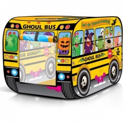 Ghoul School Bus Pop Up Tent Halloween Tent for Kids with a Carry Bag Pop Up Play Tent for Hours of Fun Great for Indoor Hall...