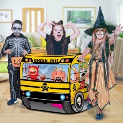 Ghoul School Bus Pop Up Tent Halloween Tent for Kids with a Carry Bag Pop Up Play Tent for Hours of Fun Great for Indoor Hall...