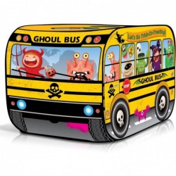 Ghoul School Bus Pop Up Tent Halloween Tent for Kids with a Carry Bag Pop Up Play Tent for Hours of Fun Great for Indoor Hall...