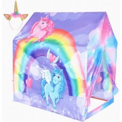 Kids Tent Unicorn Play Tent Princess Pretend Playhouse for Children Indoor and Outdoor Fun $47.35 Kids' Play Tents & Tunnels