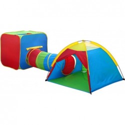 3 in 1 Fun Hub Play Tent with Tunnel One Cube One Dome Tent & One Tunnel $59.96 Kids' Play Tents & Tunnels