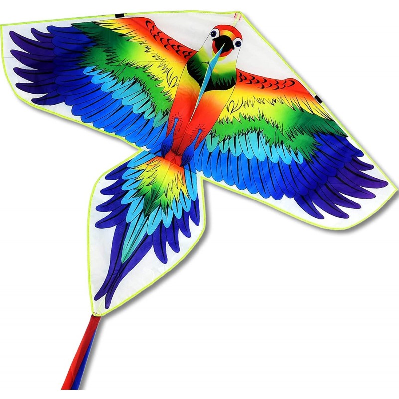 Kite Kites for Kids Easy to Fly Parrot Kite for Children and Adults Comes with 2 Ribbons and 320 feet of Kite String $32.48 K...