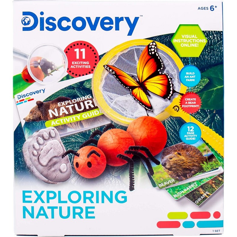 Exploring Nature at-Home STEM Kits for Kids Age 6 and Up Nature Experiments Plant & Animal Activities Nature Hunt DIY Bug Hou...