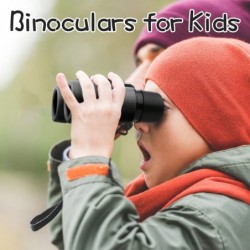 Kids Binoculars Shock Proof Toy Binoculars Set for Age 3-12 Years Old Boys Girls Bird Watching Educational Learning Hunting H...