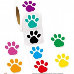 Paw Print Stickers for Kids 500PCS Cute Animal Sticker Dogs Party Supply Classroom Birthday Reward Gift $16.68 Kids' Stickers