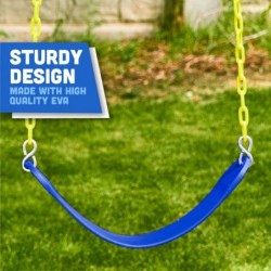 Heavy Duty Strap Swing Seat - Playground Swing Seat Replacement and Carabiners for Easy Install - Blue $31.03 Play Sets & Pla...