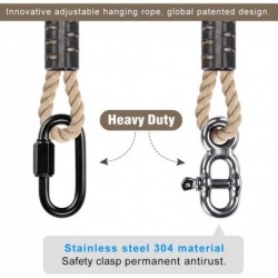 Tree Swing Rope Hammock Tree Straps hanging Kit Adjustable Rope Fast & Easy to Hang Hammock Chair Swing for Indoor Outdoor Tr...