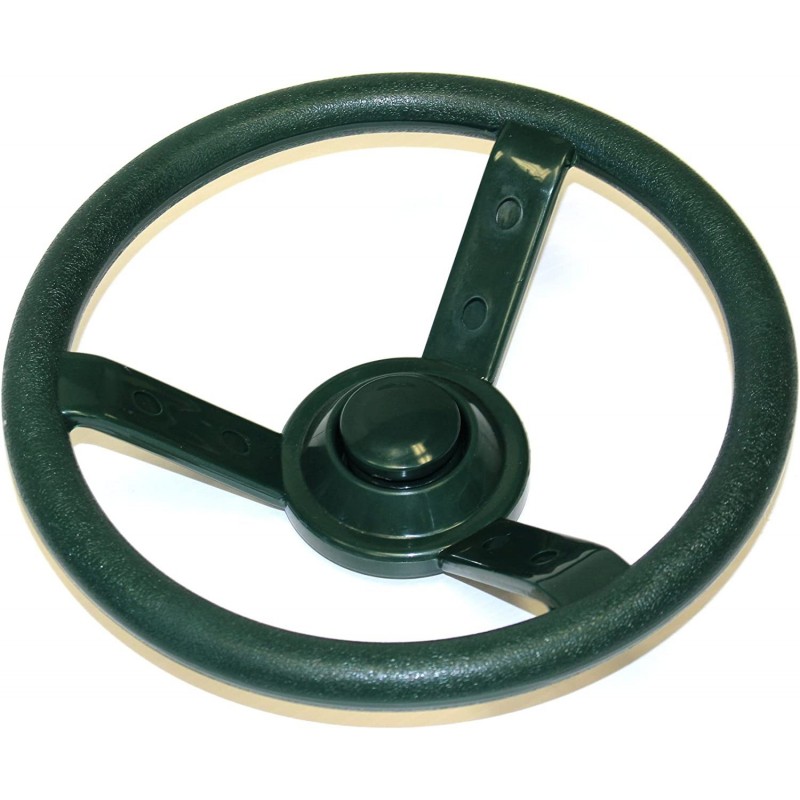 Green Plastic Steering Wheel Swing Set Accessory for Wood Backyard Play Set $25.85 Play Sets & Playground Equipment