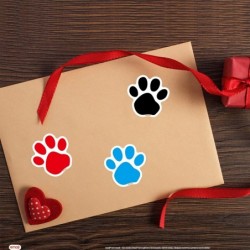 Paw Print Stickers for Kids 500PCS Cute Animal Sticker Dogs Party Supply Classroom Birthday Reward Gift $16.68 Kids' Stickers