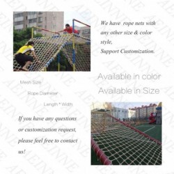 Cargo Climbing Net Climbing Cargo Net Rope Netting Playground Rock Rope Ladder for Kids Outdoor Play Safety Swing Sets Climb ...