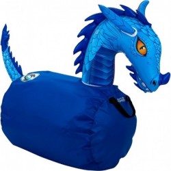 Hip Hoppers Large Bouncy Hopper Inflatable Hopping Animal Bouncer Supports Up to 250 Pounds Ages 5 and Up (Blue Dragon) $56.3...