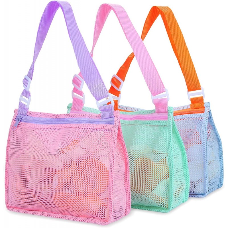 Beach Toy Mesh Beach Bag Kids Shell Collecting Bag Beach Sand Toy Seashell Bag for Holding Shells Beach Toys Sand Toys Swimmi...