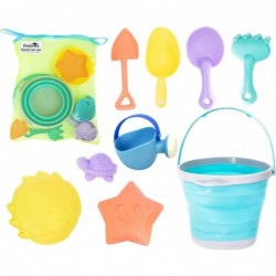 Dejaroo - Beach Toys Sand Box Toys for Kids Outdoor Set of Sand Toys with Silicone Collapsible Bucket Kids Watering Can Shove...