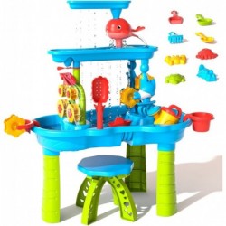 Sand and Water Table Toy for Kids 3 Tier Water Showers Pond Water Table | Kids Water Play Table Activity Table Summer Outdoor...