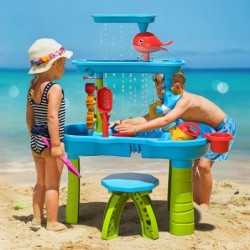 Sand and Water Table Toy for Kids 3 Tier Water Showers Pond Water Table | Kids Water Play Table Activity Table Summer Outdoor...