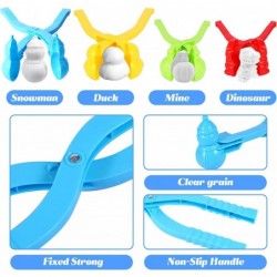 17 Pcs Snowball Maker Toys Winter Snow Toys Kit ​Snowman Penguin Duck Snow Molds Outdoor Snowball Fight Kits for Kids Adults ...