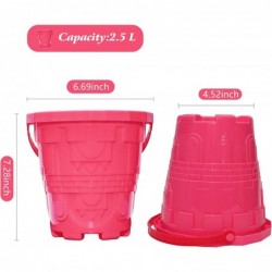 Plastic Beach Castle Mold Buckets 7.3'' Large Size Sand Bucket Water Bucket for Beach Fun Great Summer Party Accessory $26.92...