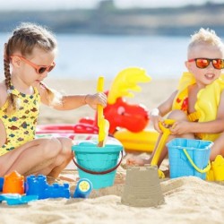 Plastic Beach Castle Mold Buckets 7.3'' Large Size Sand Bucket Water Bucket for Beach Fun Great Summer Party Accessory $26.92...