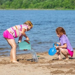 Plastic Beach Castle Mold Buckets 7.3'' Large Size Sand Bucket Water Bucket for Beach Fun Great Summer Party Accessory $26.92...