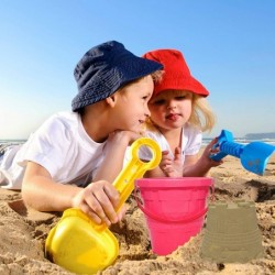 Plastic Beach Castle Mold Buckets 7.3'' Large Size Sand Bucket Water Bucket for Beach Fun Great Summer Party Accessory $26.92...