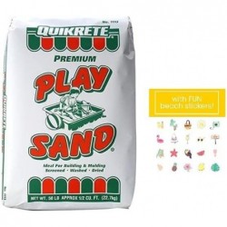 50 LB Premium Grade Quikrete Play Sand for Sandbox Craft Sand and General Kids Play Sand Usage. Included with a Sheet of Summ...