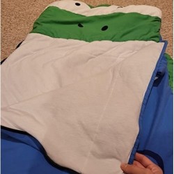 Fun Sleeping Bag for Kids Happy Dinosaur Surprise Animal Kids Slumber Bag with Pillow Cat Soft Warm for Daycare Preschool Kin...