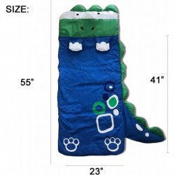 Fun Sleeping Bag for Kids Happy Dinosaur Surprise Animal Kids Slumber Bag with Pillow Cat Soft Warm for Daycare Preschool Kin...