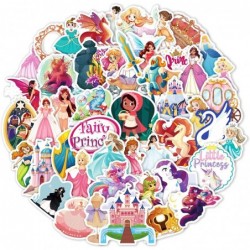 50PCS Princess Stickers for Toddlers 2-4 Years Kids Teens Aesthetic Decals Cartoon Princess Vinyl Waterproof Stickers for Wat...