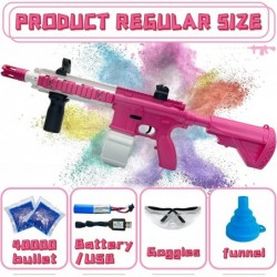 Electric Gel Ball Blaster High Speed Automatic Splatter Ball Blaster with 40000 Water Beads and Goggles Rechargeable Splatter...