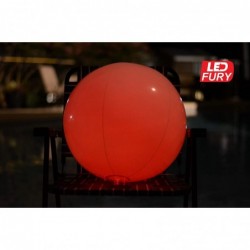 Large Floating and Inflatable LED Glow in The Dark Beach Ball Toy with Color Changing Lights | Great for Summer Parties Pool/...