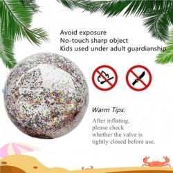 Beach Ball Jumbo Pool Games Ball Giant Glitter Inflatable Clear Beach Ball Water Play Toys Balls Beach Party Decorations Summ...