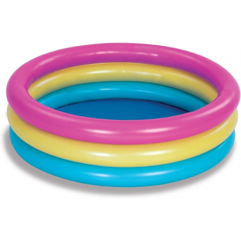 Inflatable Kiddie Pool Small Baby Pool 3 Color Rings for Kids Blow up Kid Pool Indoor & Outdoor Swimming Pool 34 Inches $24.5...