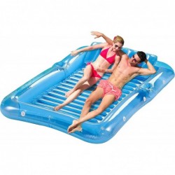 Inflatable Pool Floats Float Swimming Pool Adult Rafts Pool Lounger Tanning Pool with Removable Pillow 4 in 1 Sunbathing Pool...