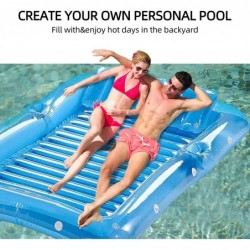 Inflatable Pool Floats Float Swimming Pool Adult Rafts Pool Lounger Tanning Pool with Removable Pillow 4 in 1 Sunbathing Pool...