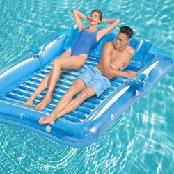 Inflatable Pool Floats Float Swimming Pool Adult Rafts Pool Lounger Tanning Pool with Removable Pillow 4 in 1 Sunbathing Pool...