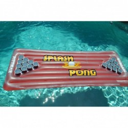 Splash Pong Inflatable Floating Beer Pong Table with LED Lights 2 Person Multi (PPI SPLTE) $73.58 Swimming Pool & Outdoor Wat...