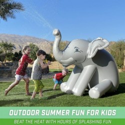 Giant Inflatable Elephant Party Sprinkler - 5 Feet Tall Yard Sprinkler for Kids Summer Fun Gray $68.70 Swimming Pool & Outdoo...