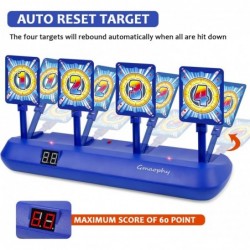 Digital Shooting Targets with Foam Dart Toy Shooting Blaster 4 Targets Auto Reset Electronic Scoring Toys Shooting Toys for A...