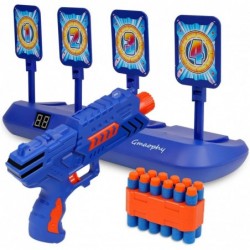 Digital Shooting Targets with Foam Dart Toy Shooting Blaster 4 Targets Auto Reset Electronic Scoring Toys Shooting Toys for A...