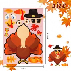 36 Sheets Thanksgiving Stickers for Kids Make a Turkey Stickers DIY Thanksgiving Crafts Party Favors Supplies for Kids Classr...