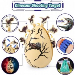 Dinosaur Blaster Gun Toy Electronic Shooting Targets Dino Play Set Battle Mode for Nerf Guns Blaster Toys with 24 Refill Dart...