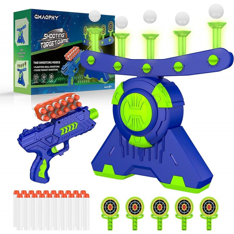 Shooting Games Toy Gift for Age 5 6 7 8 9 10+ Years Old Kids Glow in The Dark Boy Toy Floating Ball Targets with Foam Dart To...