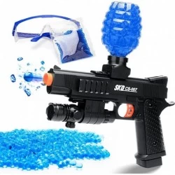 Electric Gel Water Ball Blaster Toy for Outdoor Activities Shooting Team Game Christmas Toy Gifts for Adult Kids Ages 3+ (Bla...