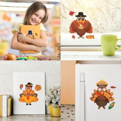 36 Sheets Thanksgiving Stickers for Kids Make a Turkey Stickers DIY Thanksgiving Crafts Party Favors Supplies for Kids Classr...