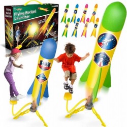 Rocket Launch Toys for Kids Age of 3 4 5 6 7 8 Year Old Boys & Girls 2 Pack Rocket Launchers with 8 Colorful Foam Rockets Top...